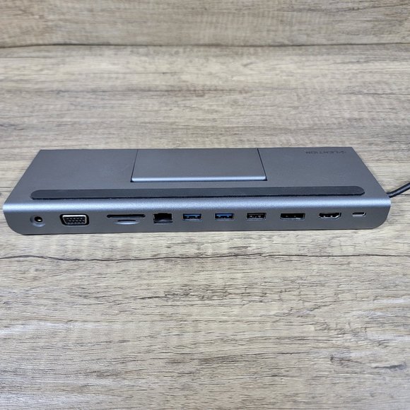Lention C95 Docking Station Grey USB-A Cardreader Ethernet HDMI Displayport Audi - Picture 2 of 10